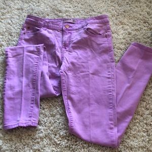 Light purple skinny jeans